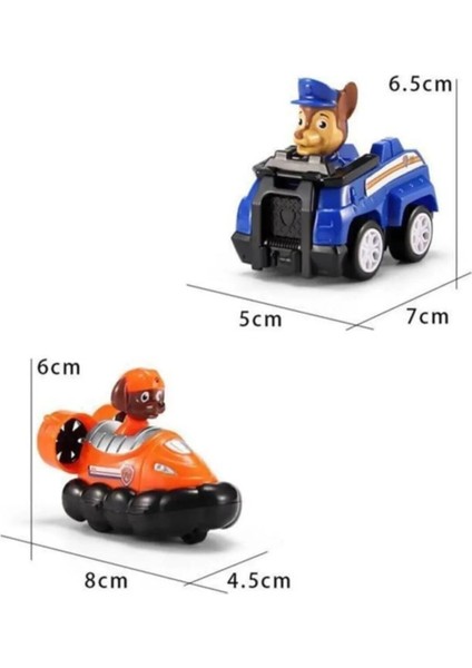 Paw Patrol Oyuncak Görev Araçları 6 Karakter Çek Bırak Araba - Tuka fiyatları
