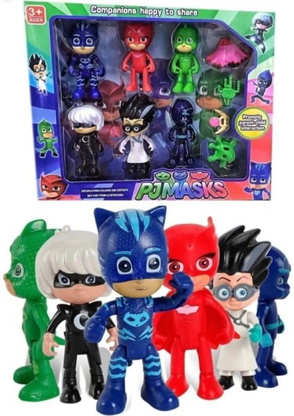 Pjmasks Pijamaskeliler 10'lu Figür +5'li Avengers Spiderman Thanos Ironmn Kaptan Amerika Oyuncak Set