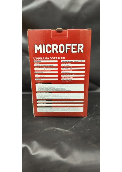 Microfer Eddha-%6 Fe Demir Şelatı-Eddha 1 kg