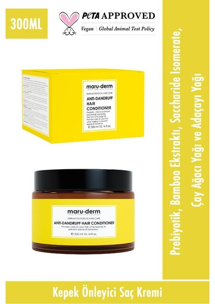 Saç Kremi | Kepeğe Karşı Etkili Saç Kremi 300 ml | Normal/yağlı Saçlar | Vegan