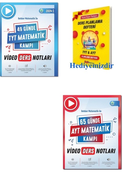 Rehber Matematik TYT ve AYT Matematik Kampı Video Ders Notları 2025