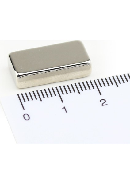 5 Adet Neodyum Mıknatıs Dikdörtgen, 20X10X5 Mm, Güçlü Magnet