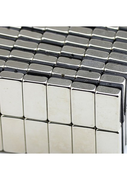 5 Adet Neodyum Mıknatıs Dikdörtgen, 20X10X5 Mm, Güçlü Magnet