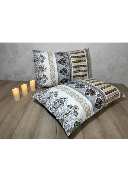 2 Adet %100 Pamuklu Poplin Yastık Kılıfı