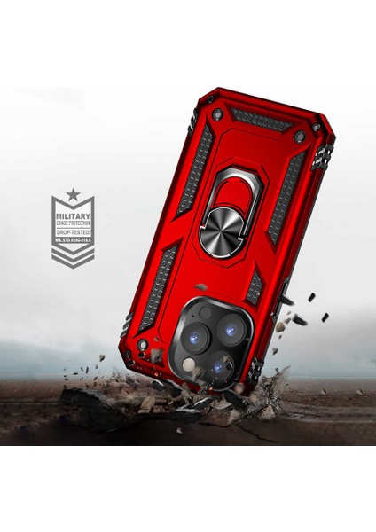Apple iPhone 14 Pro Uyumlu Kılıf Army Standart Koruma ve 5 Katmanlı Sağlamlık