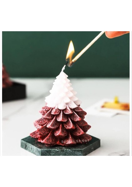 Çam Ağacı Yılbaşı Modeli 2 Silikon Kalıbı