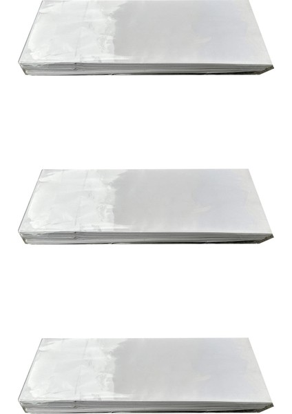 Laminelli Kraft Beyaz Kese Kağıdı - Küçük Boy - 10 x 30 Cm. - 20 Adetlik 3 Paket