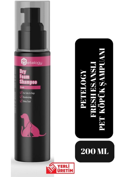Fresh Parfümlü Köpük Pet Şampuanı 200 ml