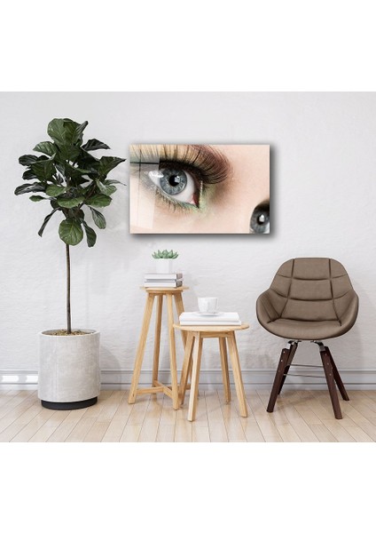 Kadınlar Göz Cam Tablo Women Eye