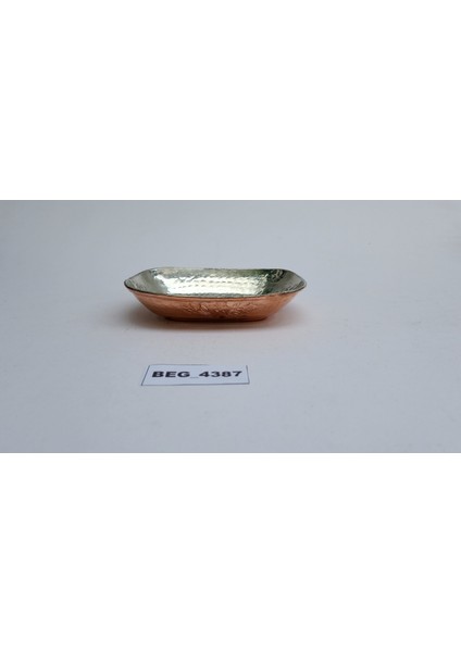 BEG_4387_1_KAHVALTI -Meze Için Kalın Bakır 15X10 cm Dikdörtgen Ta