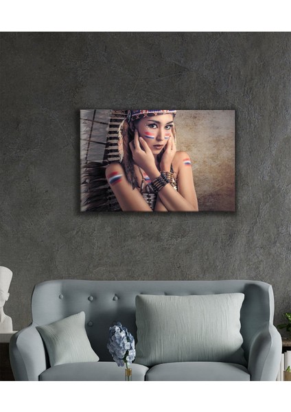 Kadınlar Kızılderili Cam Tablo fiyatları