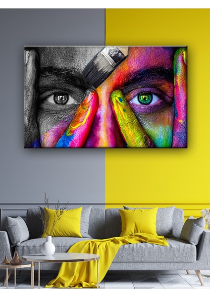 LED Işıklı Sanatsal Kanvas Tablo 70 x 50