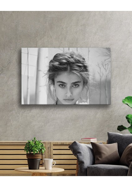 Siyah Beyaz Insan Fotoğrafları Kadın Cam Tablo Women fiyatları