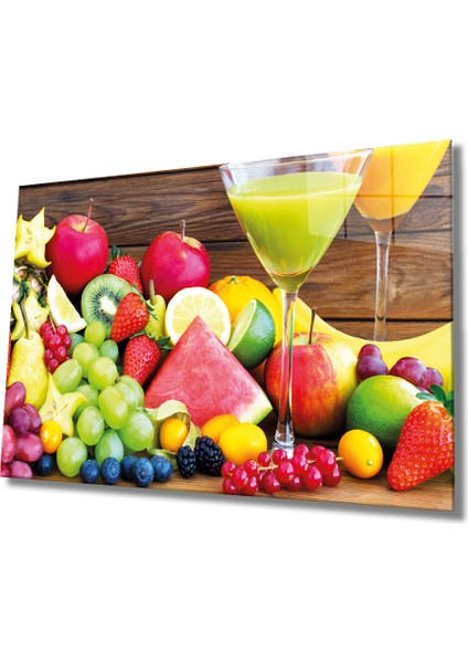 Meyveler Cam Tablo Fruits