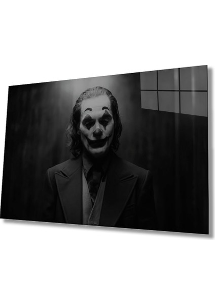 Siyah Beyaz Insan Fotoğrafları Joker Cam Tablo Joker