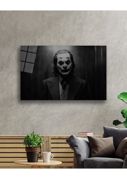Siyah Beyaz Insan Fotoğrafları Joker Cam Tablo Joker fiyatları