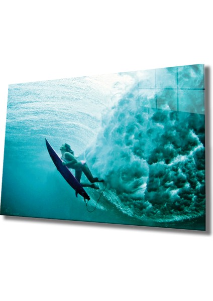 Deniz Sörfü Cam Tablo Sea Surfing