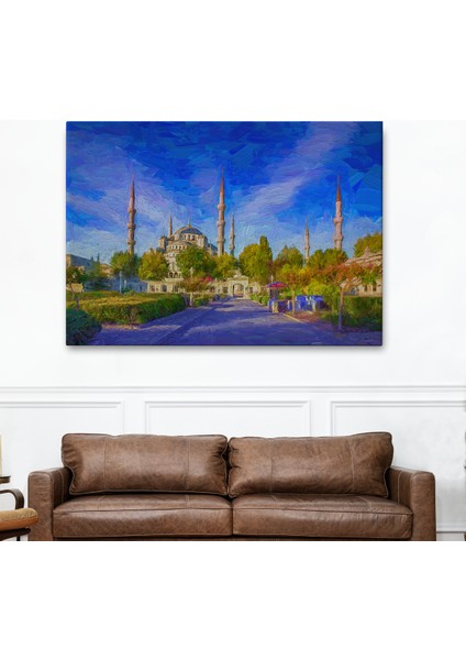 Sultan Ahmet Camii Yağlıboya Görünüm Kanvas TABLO-3694