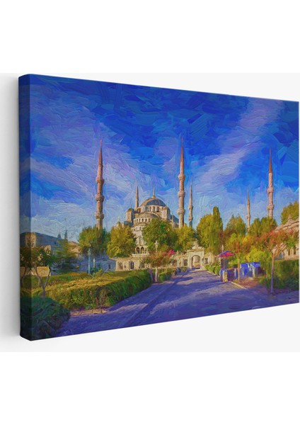 Sultan Ahmet Camii Yağlıboya Görünüm Kanvas TABLO-3694 fiyatları