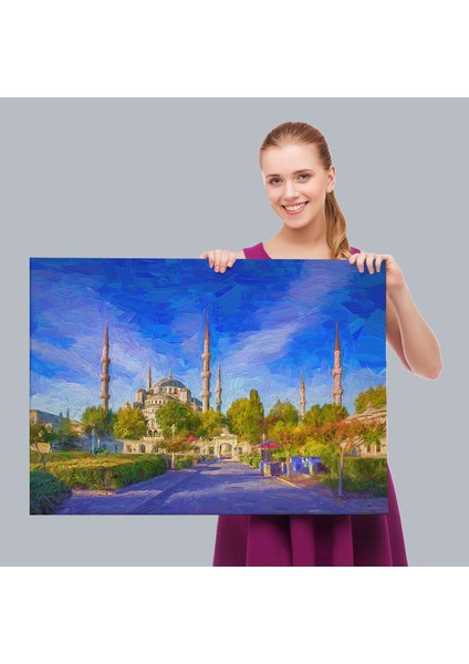 Sultan Ahmet Camii Yağlıboya Görünüm Kanvas TABLO-3694 fırsatları