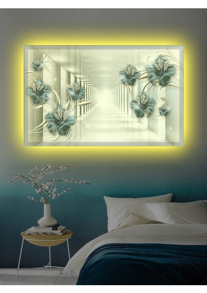 LED Işıklı 3D Dekoratif Hediyelik Tablo 100 x 70