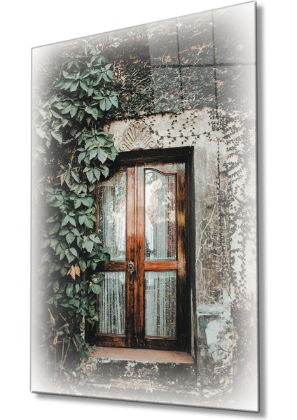 Eski Camlı Kapı Cam Tablo