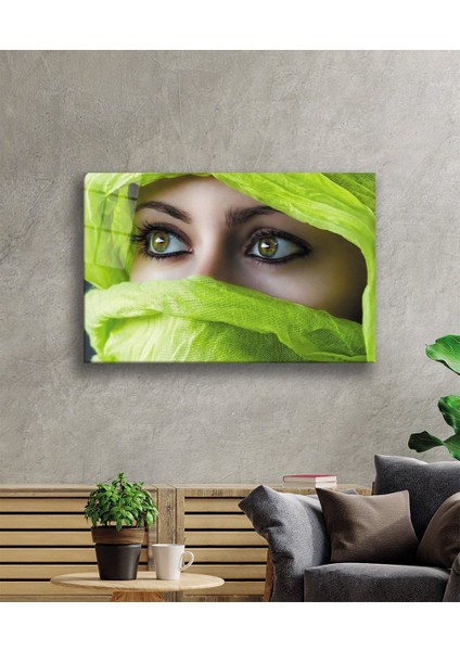 Yeşil Başörtülü Kadın Green Hijab