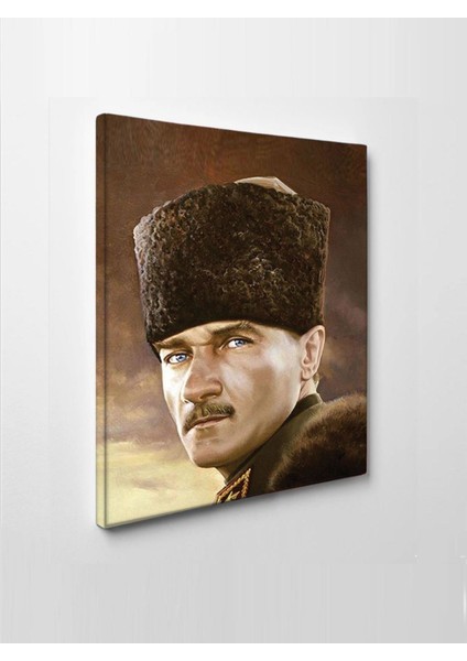 LED Işıklı Mustafa Kemal Atatürk Kanvas Tablo 100 x 70