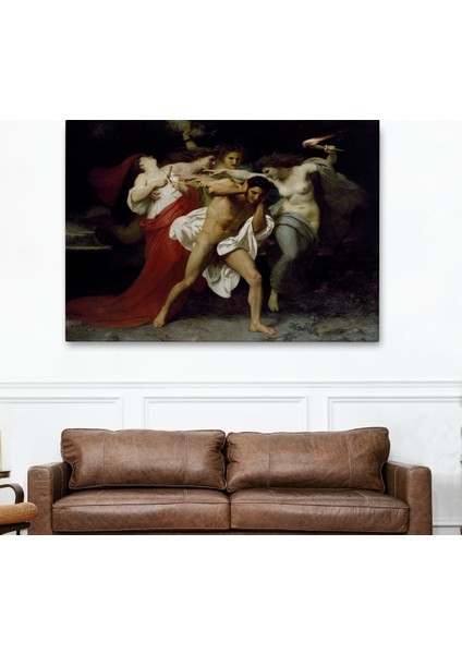 Orestes'in Pişmanlığı Veya Öfkelilerin Peşinde - William-Adolphe BOUGUEREAU-6555