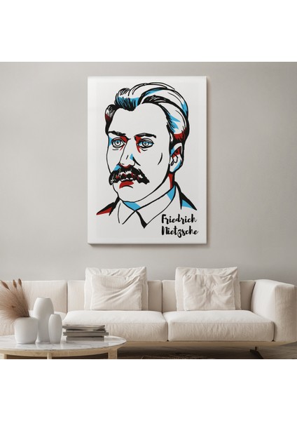 Friedrich Nietzsche Dekoratif Kanvas TABLO-5920