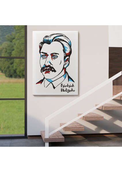 Friedrich Nietzsche Dekoratif Kanvas TABLO-5920