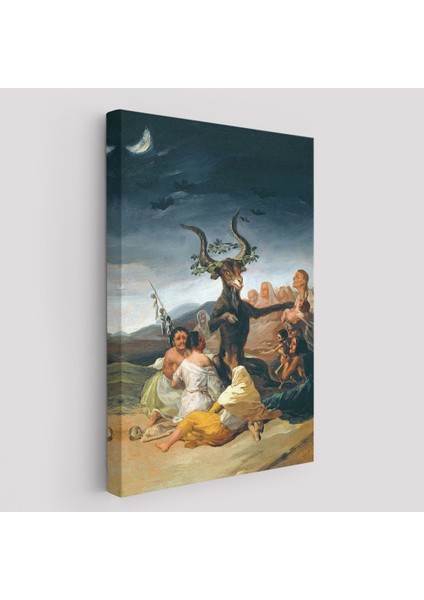 Cadılar Bayramı, Francisco Goya Cadılık Meclisi Sanatı Kanvas TABLO-5270 fiyatları