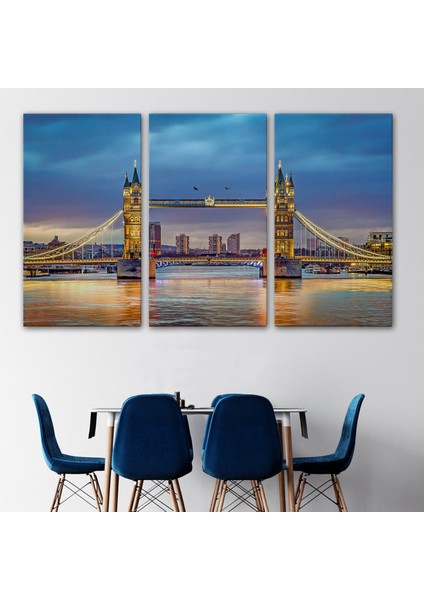 Londra Köprüsü Gece Manzara TABLOSU-6638 modelleri