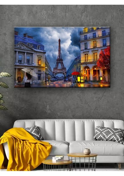 Paris Sokak Gecesi Tablosu 50 x 35