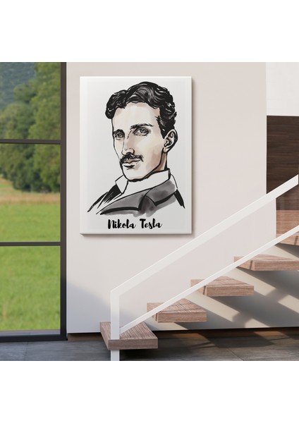 Nikola Tesla Dekoratif Kanvas Tablo 5917