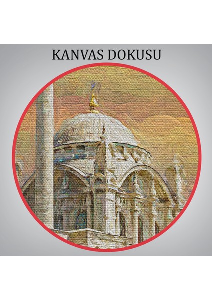 Ortaköy Cami ve Boğaz Köprüsü Yağlıboya Görünüm Kanvas Duvar TABLOSU-5946 indirimleri