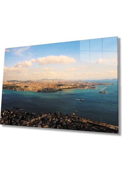 Istanbul Boğazı Cam Tablo