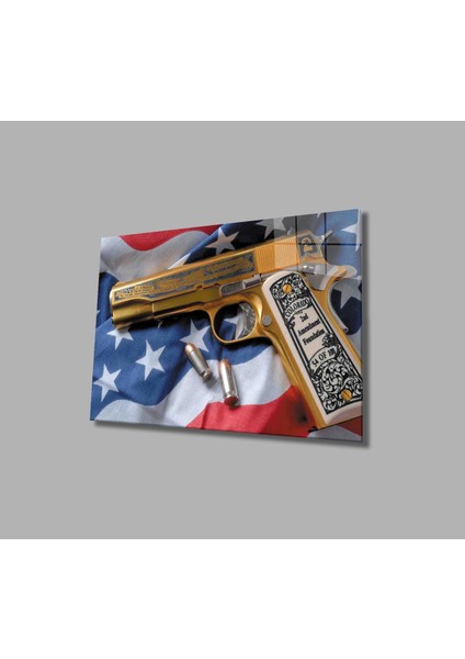 Amerika Bayrağı Cam Tablo America Flag
