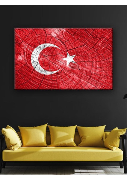 Türk Bayrağı (Bir Hilal Uğruna Ya Rab) 100 x 70
