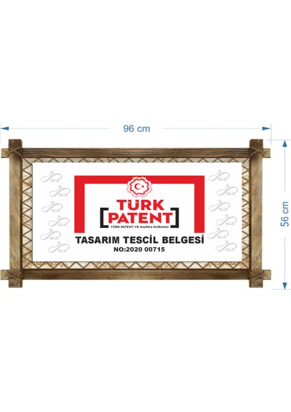 Kız Kulesi LED Işıklı Rustik Kanvas Tablo O 96 x 56