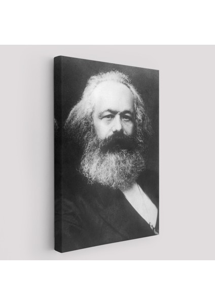 Karl Marx Siyah Beyaz Dekoratif Kanvas TABLO-5964 fiyatları