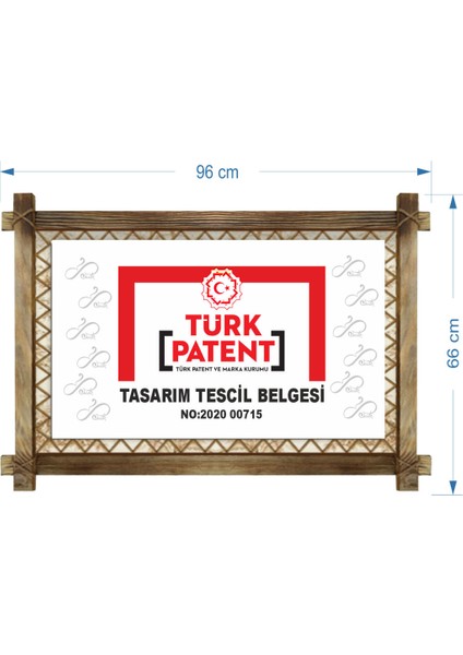 Kalp Ağaç LED Işıklı Rustik Kanvas Tablo B 96 x 66
