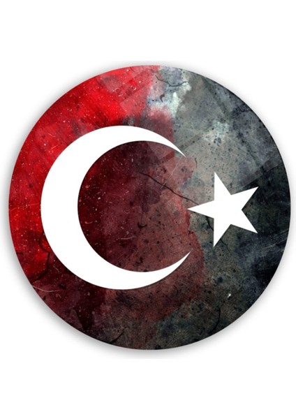 Bayrak Yuvarlak Cam Tablo fiyatları