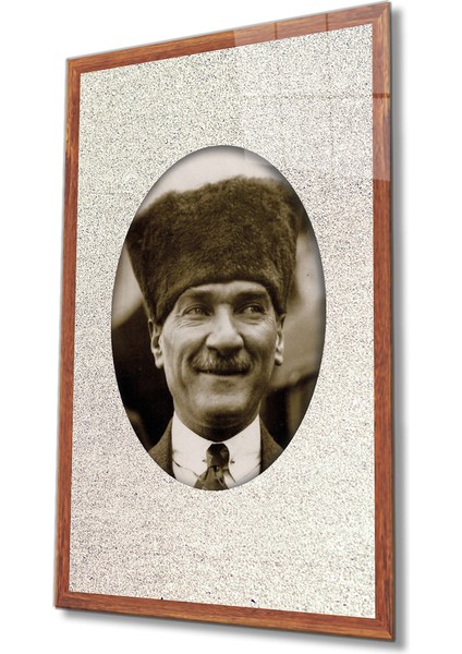 Çerçeveli Atatürk Cam Tablo