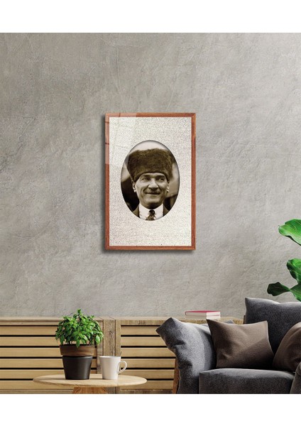 Çerçeveli Atatürk Cam Tablo