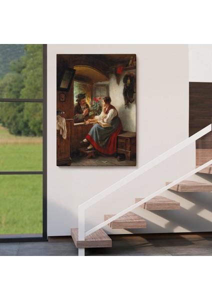 Ortaçağ Avrupası Sevgililer Duvar TABLOSU-6103