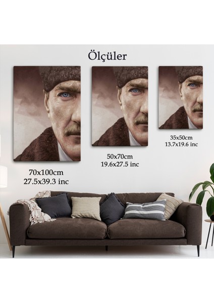 Mustafa Kemal Atatürk Dekoratif Duvar Tablosu -6166
