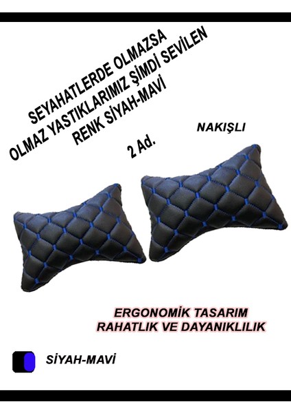 Mını Cooper Countryman Uyumlu Oto,araç Boyun Yastığı Mavi