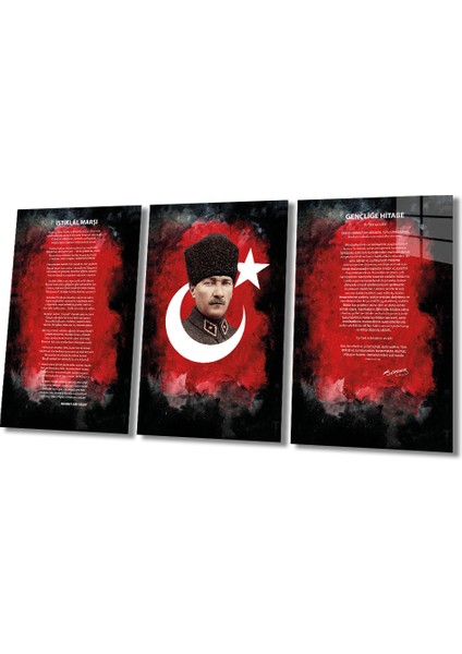 Atatürk - Istiklal Marşı - Gençliğe Hitabe (Toplam3 Parça)