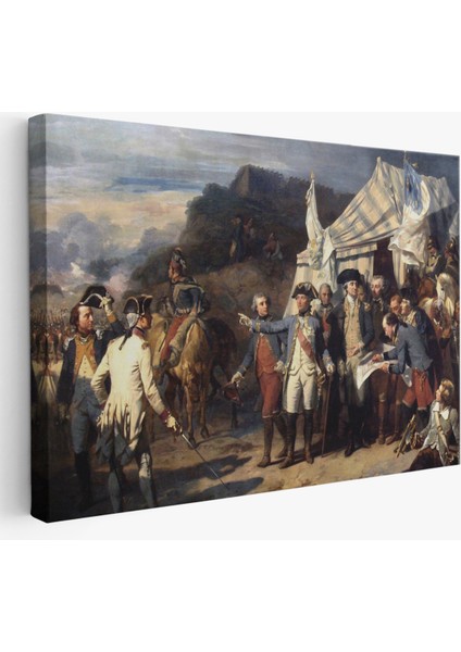 Yorktown Kuşatması Tablosu - Couder Yorktown VERSAILLES-6546 fiyatları